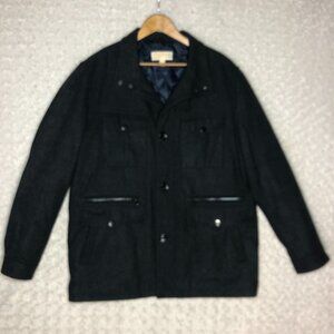 Michael Michael‎ Kors Men's Black Field Utility Jacket Size XL